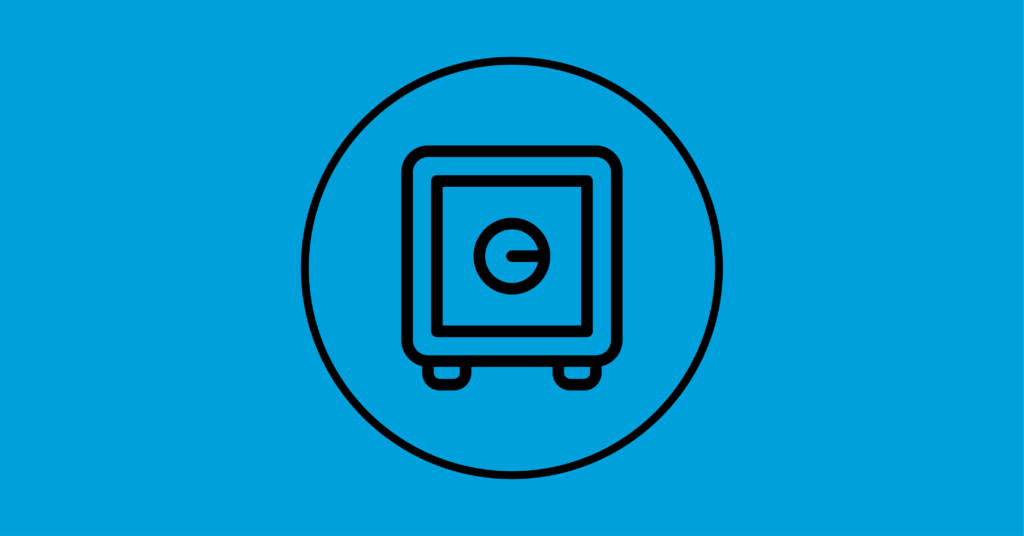 pictogramme coffre-fort